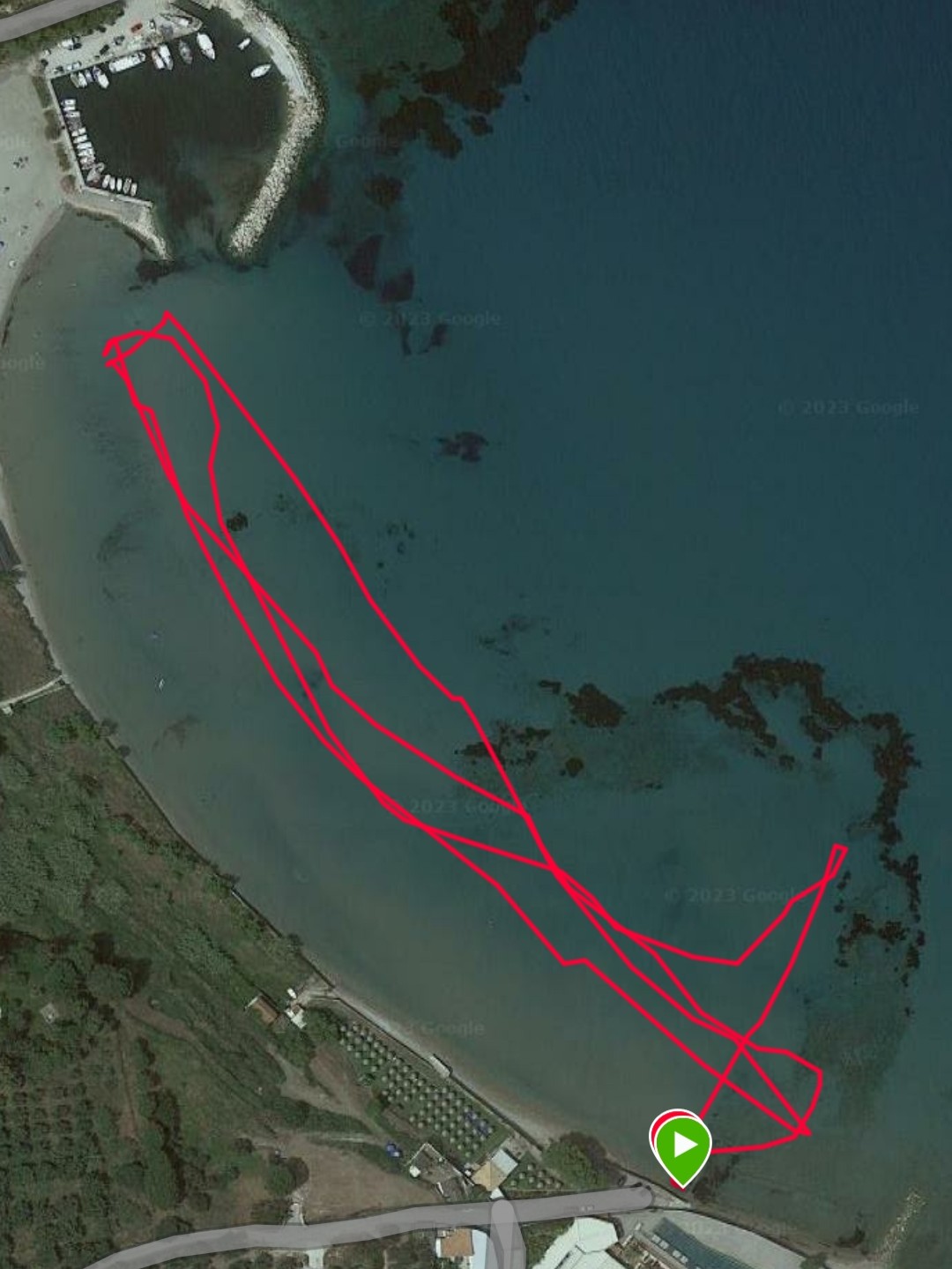 a map of a swim